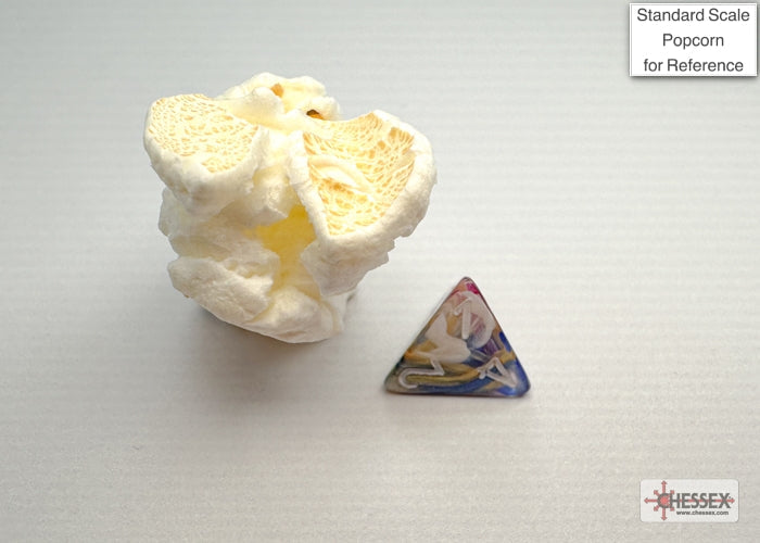 Festive Carousel/white Mini-Polyhedral 7-Die Set (Mini Poly Release 3)