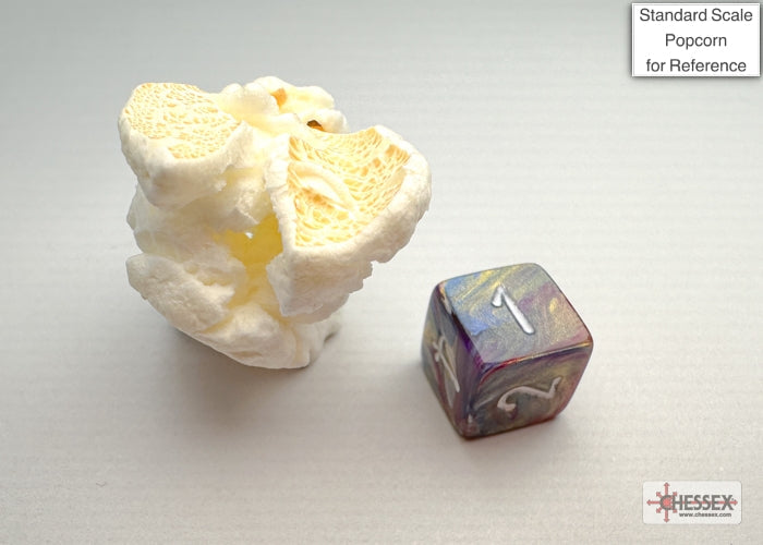 Festive Carousel/white Mini-Polyhedral 7-Die Set (Mini Poly Release 3)