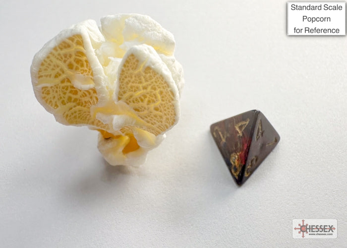 Scarab Blue Blood/gold Mini-Polyhedral 7-Die Set (Mini Poly Release 3)