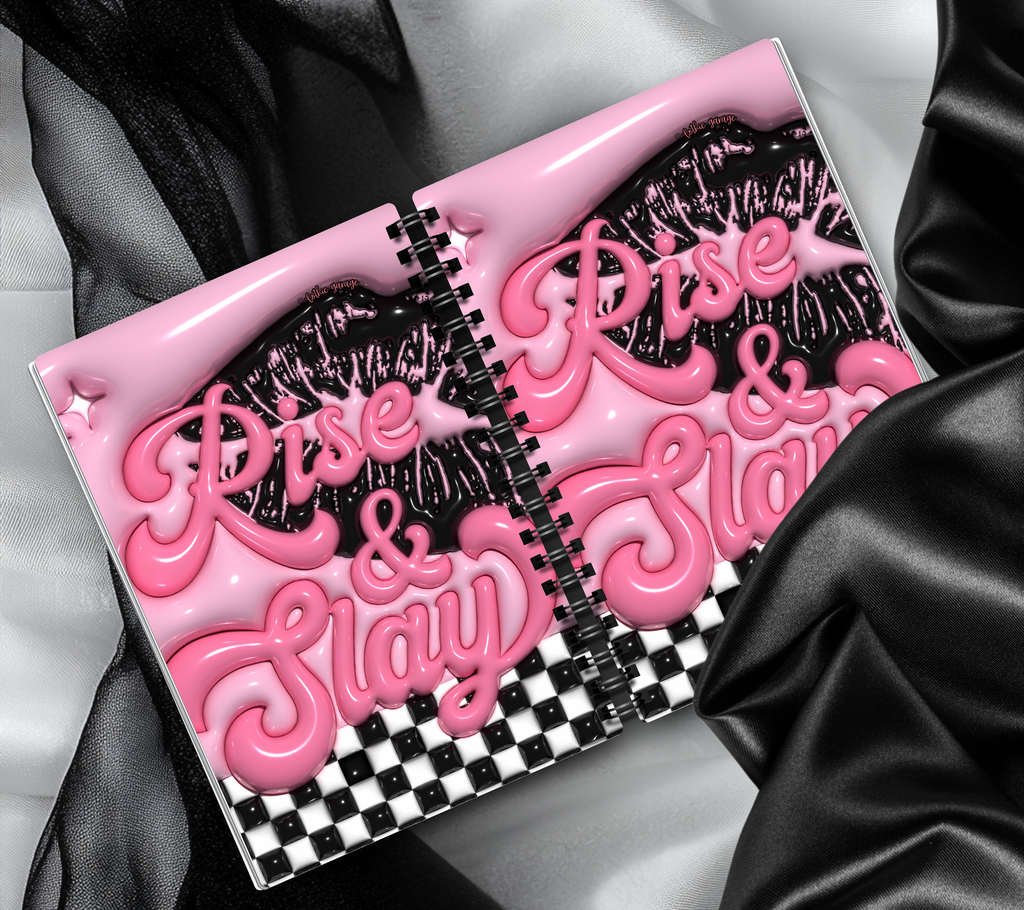 Retro Rise & Slay Lips Reusable Sticker Book, Boujie Vibe Sticker Album, Perfect Gift to Personalize for Sticker Collectors