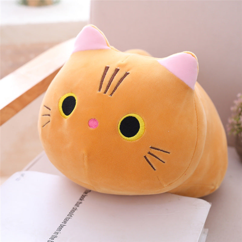 Soft Plush Fat Cat Doll – Cute Stuffed Animal Pillow Toy