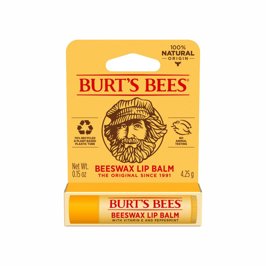 BURT'S BEES BEESWAX LIP BALM (1 TUBE, 0.15 OZ)