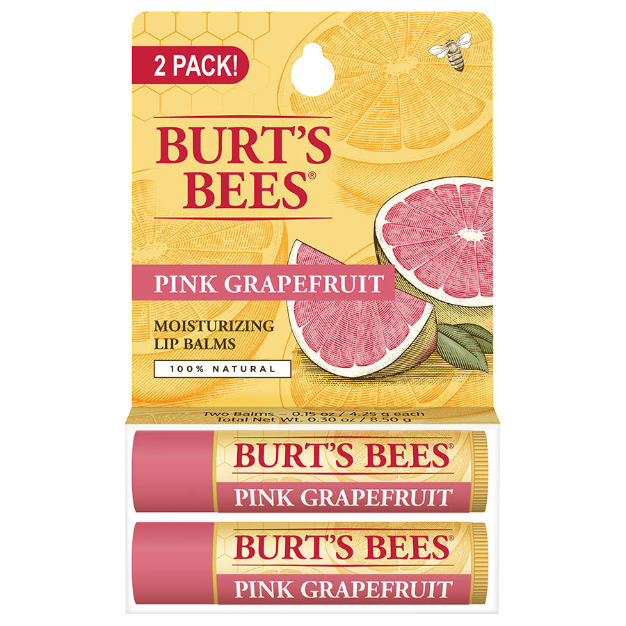 BURT'S BEES PINK GRAPEFRUIT LIP BALM (2 PACK)