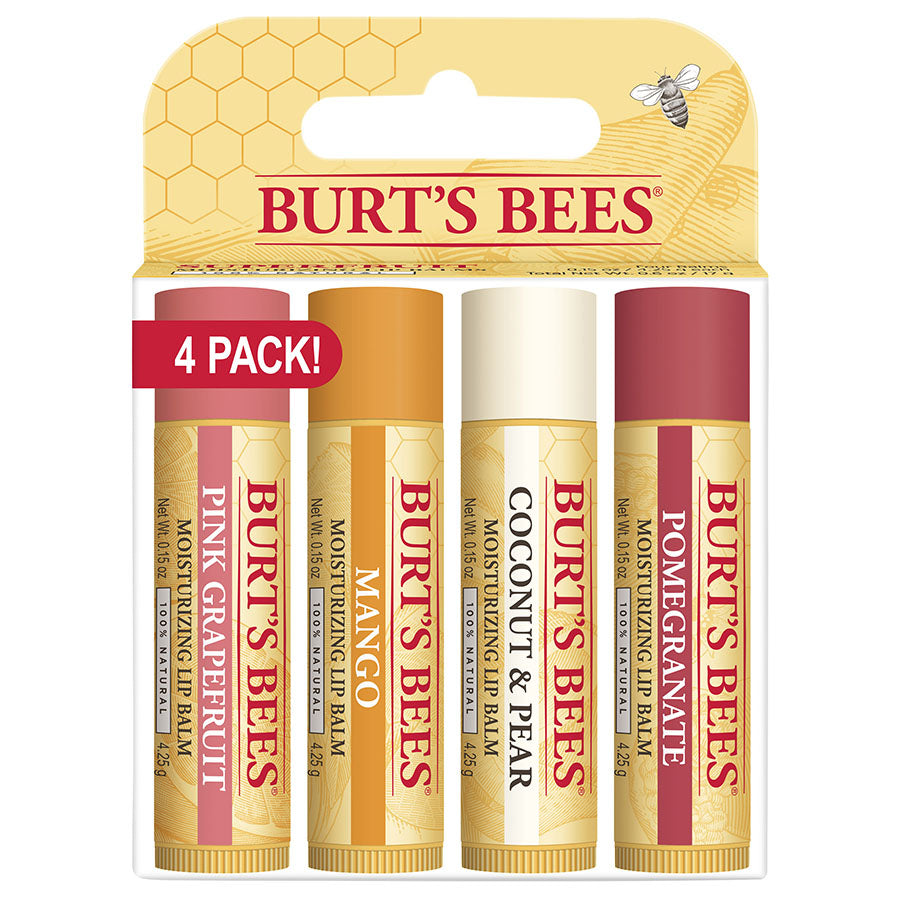 BURT'S BEES SUPERFRUIT LIP BALM (4 PACK)