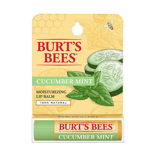 BURT'S BEES CUCUMBER MINT LIP BALM (1 TUBE, 0.15 OZ)