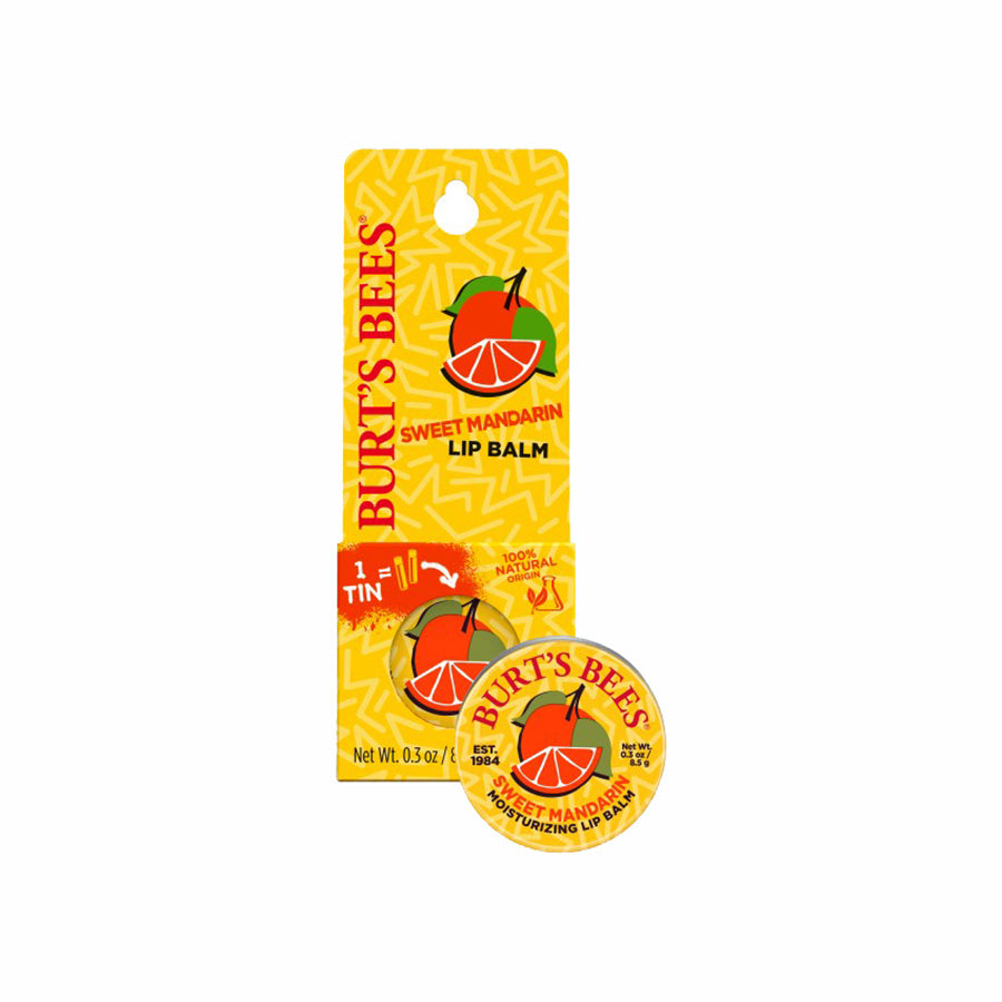 BURT'S BEES THROWBACK SWEET MANDARIN LIP BALM TIN (0.30 OZ)