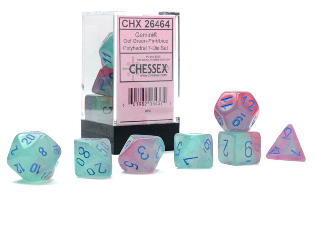 Gemini® Polyhedral Gel Green-Pink/blue Luminary™ 7-Die Set  / 16mm / 12mm