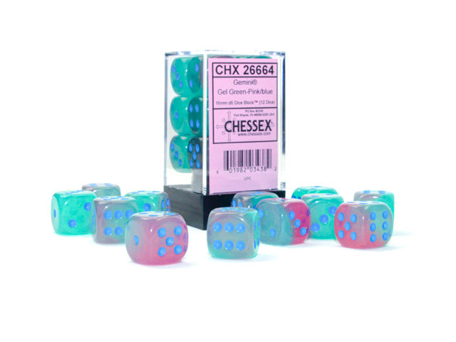 Gemini® Polyhedral Gel Green-Pink/blue Luminary™ 7-Die Set  / 16mm / 12mm