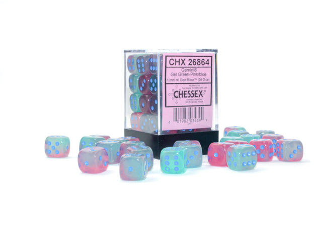 Gemini® Polyhedral Gel Green-Pink/blue Luminary™ 7-Die Set  / 16mm / 12mm