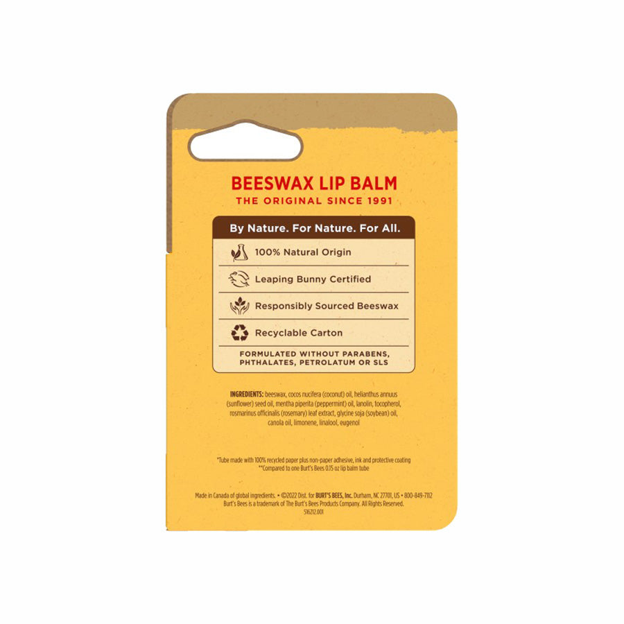 BURT'S BEES PAPER TUBE LIP BALM (0.34 OZ TUBE)