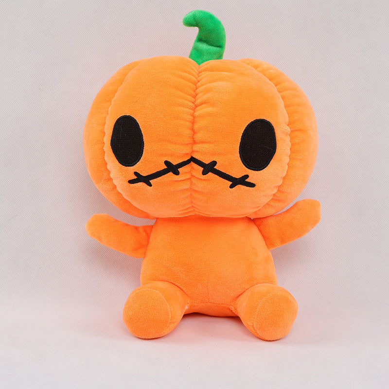 Halloween Plush Pumpkin Doll – Soft Holiday Decoration Toy with Luminous Option