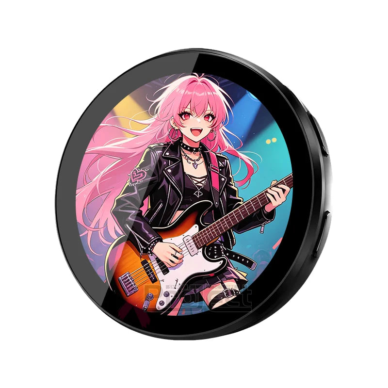 Cyberpunk Anime LED Badge HD Display Digital Photo Frame Electronic Badge DIY Cartoon Merch Gift Cartoon Cosplay Accessories