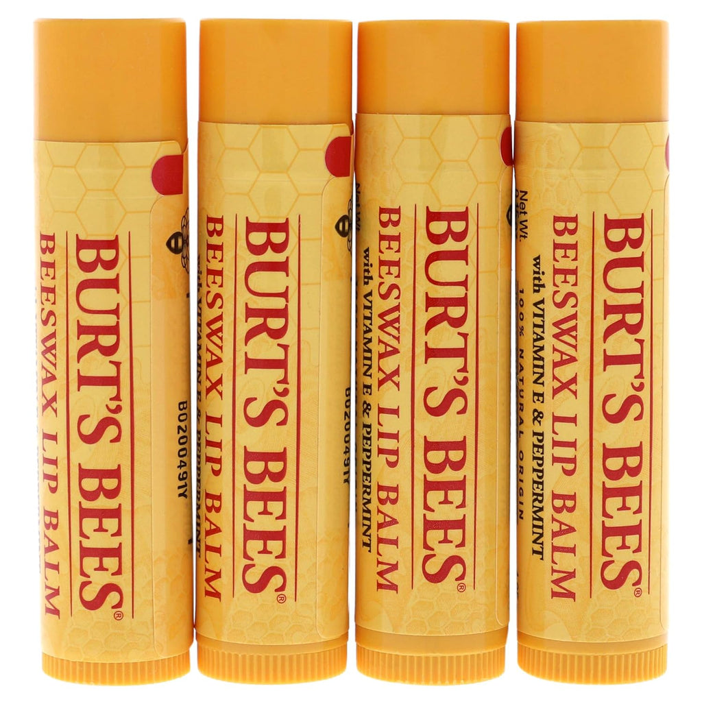 BURT'S BEES CLASSIC HOLIDAY 4 PACK (BEESWAX LIP BALM SET)