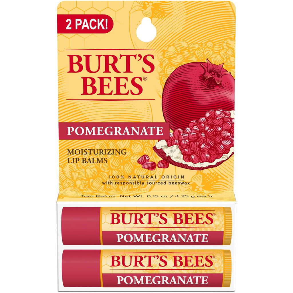 BURT'S BEES POMEGRANATE LIP BALM (2 PACK)