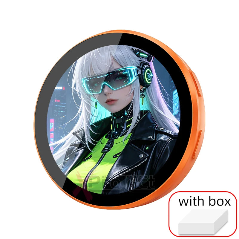 Cyberpunk Anime LED Badge HD Display Digital Photo Frame Electronic Badge DIY Cartoon Merch Gift Cartoon Cosplay Accessories