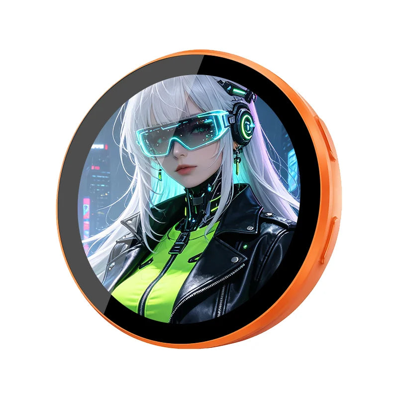 Cyberpunk Anime LED Badge HD Display Digital Photo Frame Electronic Badge DIY Cartoon Merch Gift Cartoon Cosplay Accessories