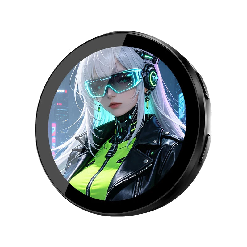 Cyberpunk Anime LED Badge HD Display Digital Photo Frame Electronic Badge DIY Cartoon Merch Gift Cartoon Cosplay Accessories