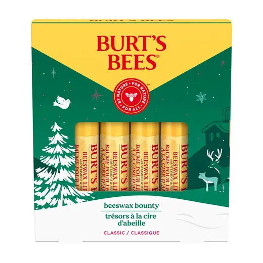 BURT'S BEES BEESWAX BOUNTY CLASSIC LIP BALM GIFT SET (4 PACK)