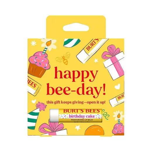 BURT'S BEES BIRTHDAY CAKE LIP BALM W/ GIFT CARD HOLDER PACKAGE (0.15 TUBE)