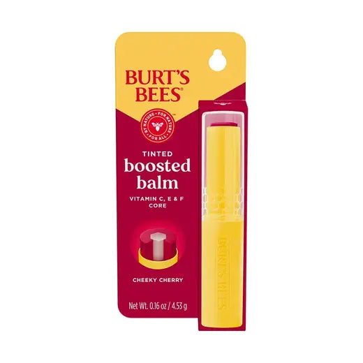 BURT'S BEES CHEEKY CHERRY TINTED BOOSTED LIP BALM (0.16 OZ)