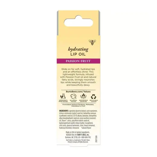 BURT'S BEES HYDRATING LIP OIL WITH PASSION FRUIT OIL (0.27 FL OZ)