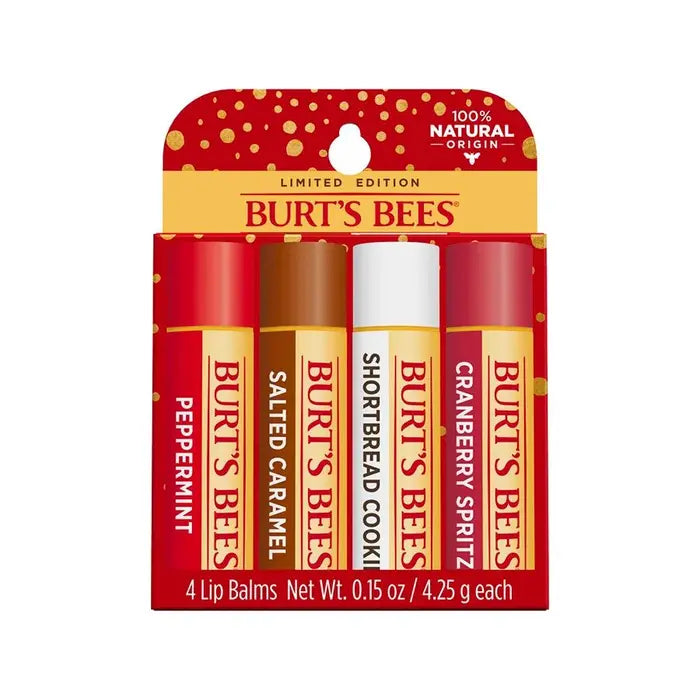 BURT'S BEES FESTIVE FIX LIP BALM (4 PACK)