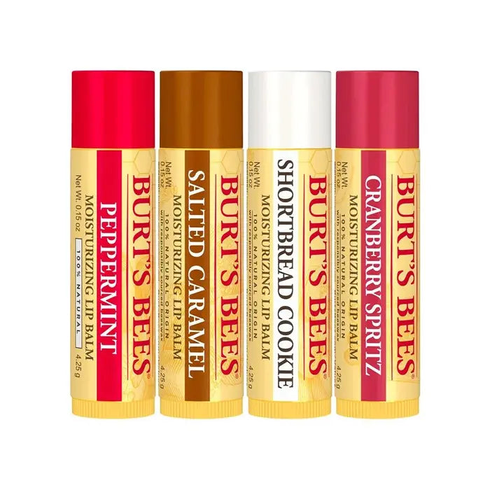 BURT'S BEES FESTIVE FIX LIP BALM (4 PACK)
