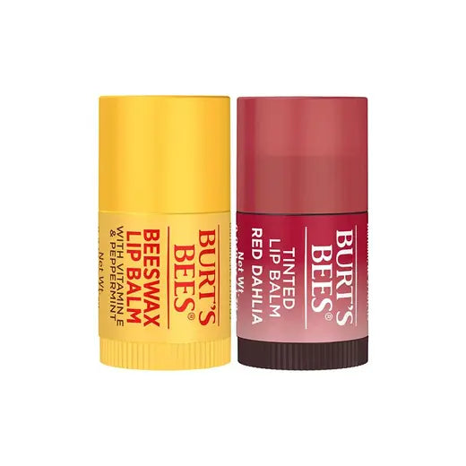 BURT'S BEES HOLIDAY RED DAHLIA MINI LIP BALMS (2 PACK)
