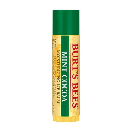 BURT'S BEES MINT COCOA LIP BALM (1 TUBE, 0.15 OZ)