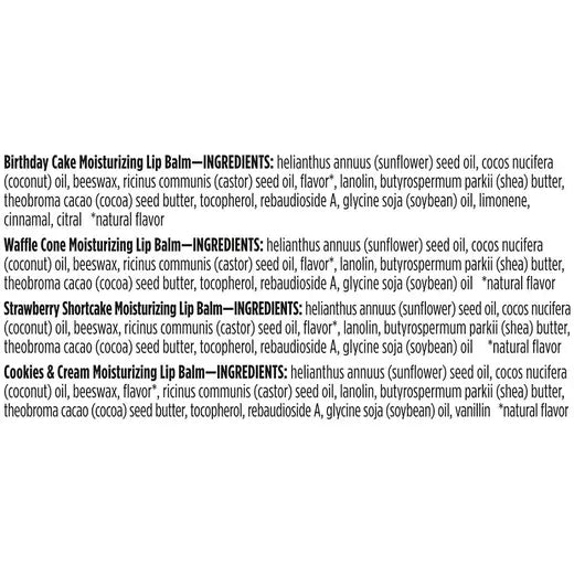 BURT'S BEES PARTY PACK LIP BALM SET (4 TUBES, 0.15 OZ)