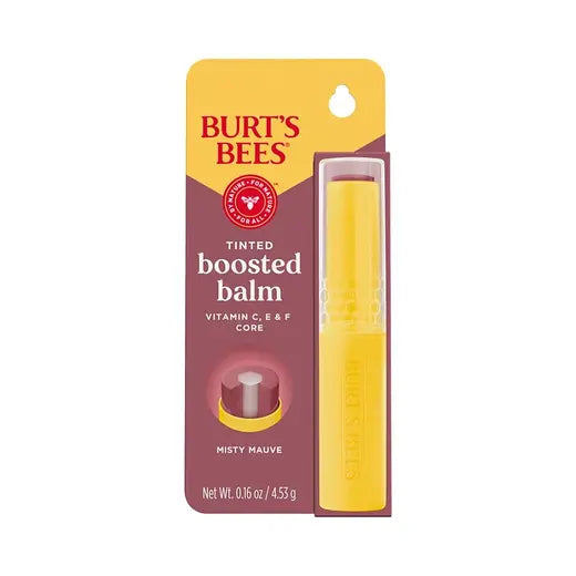BURT'S BEES MISTY MAUVE TINTED BOOSTED LIP BALM (0.16 OZ)