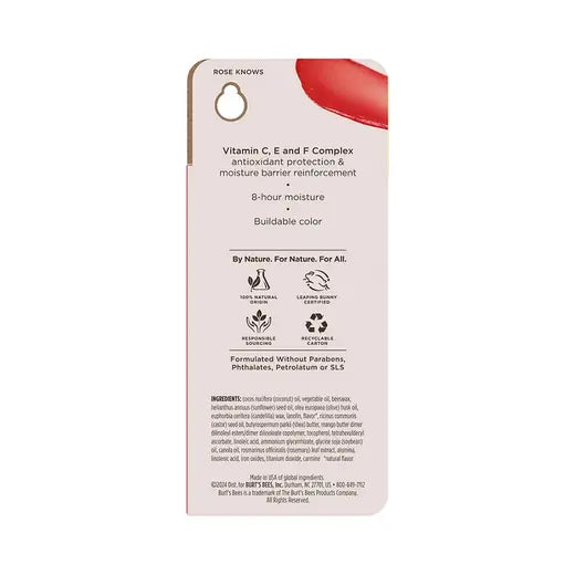 BURT'S BEES ROSE KNOWS TINTED BOOSTED LIP BALM (0.16 OZ)