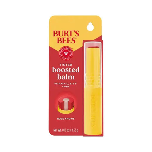 BURT'S BEES ROSE KNOWS TINTED BOOSTED LIP BALM (0.16 OZ)