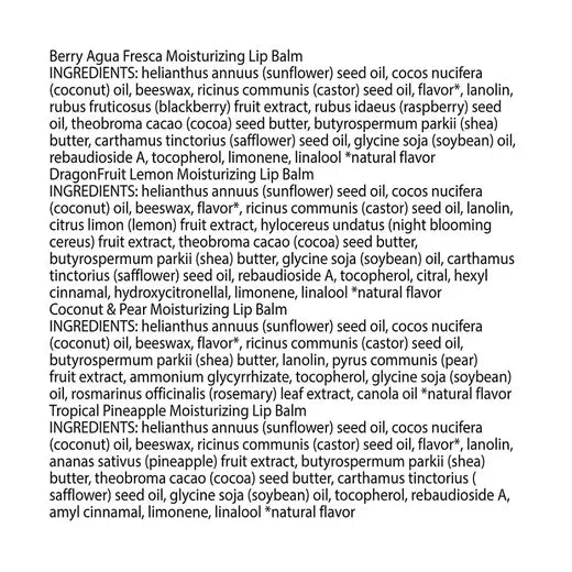 BURT'S BEES TROPICAL LIP BALM (4 PACK)