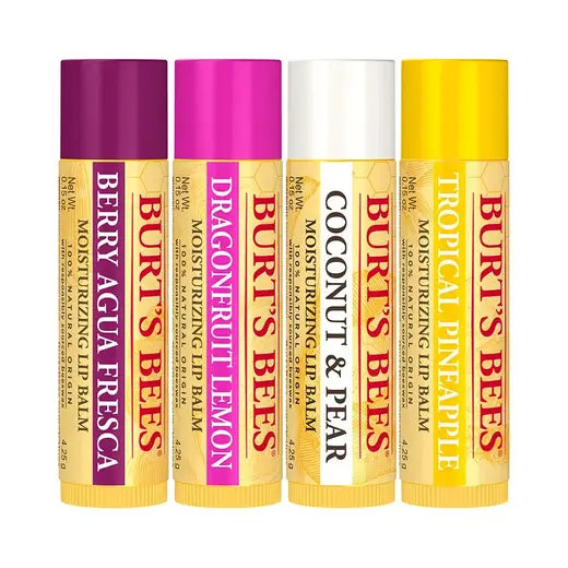 BURT'S BEES TROPICAL LIP BALM (4 PACK)