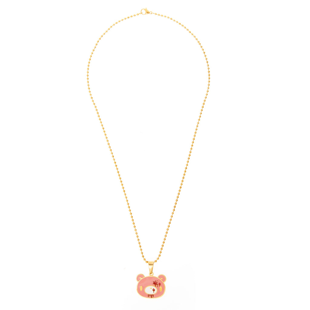 Gloomy Bear Ballchain Necklace [GOLD]