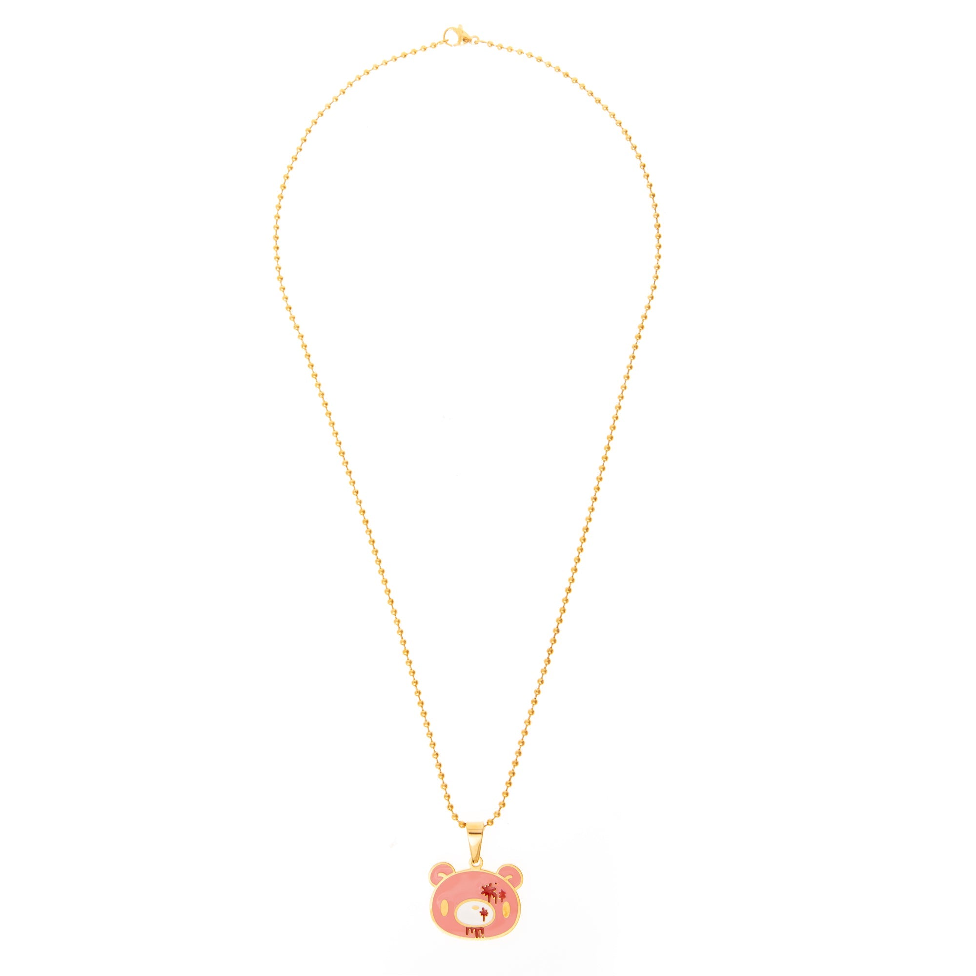Gloomy Bear Ballchain Necklace [GOLD]