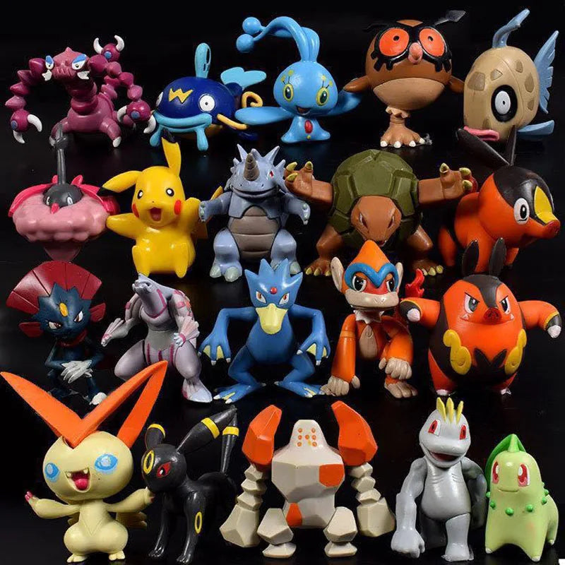 144 Pcs Mini Pokemon Figures Set