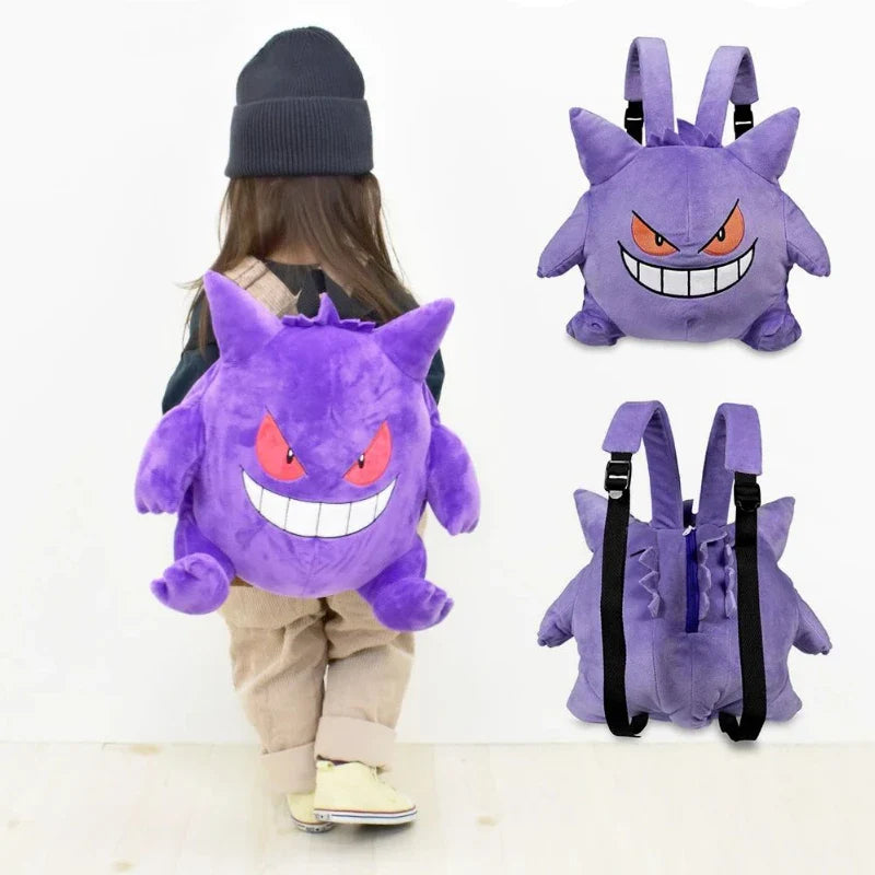 Pokemon Gengar Plush Backpack Cosplay School Bag
