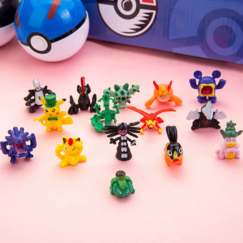 144 Pcs Mini Pokemon Figures Set