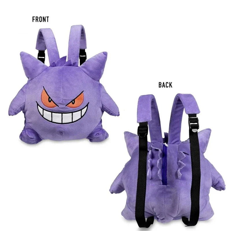 Pokemon Gengar Plush Backpack Cosplay School Bag