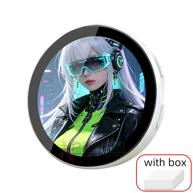 Cyberpunk Anime LED Badge HD Display Digital Photo Frame Electronic Badge DIY Cartoon Merch Gift Cartoon Cosplay Accessories