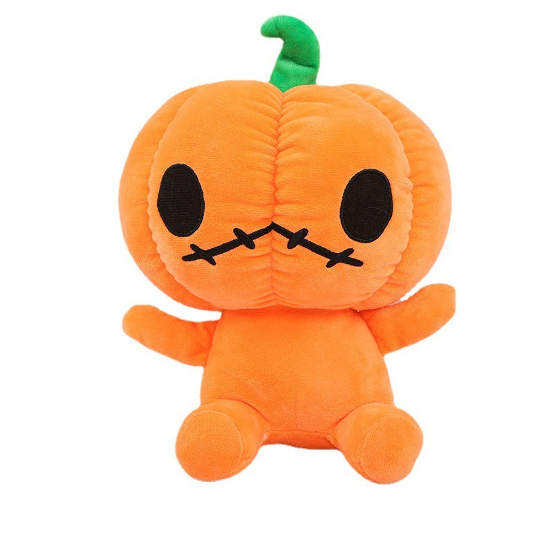 Halloween Plush Pumpkin Doll – Soft Holiday Decoration Toy with Luminous Option