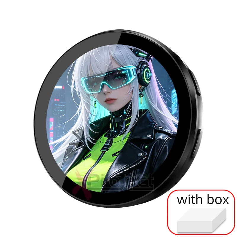 Cyberpunk Anime LED Badge HD Display Digital Photo Frame Electronic Badge DIY Cartoon Merch Gift Cartoon Cosplay Accessories