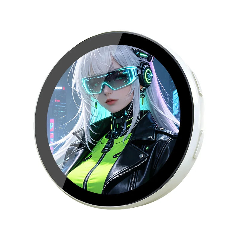Cyberpunk Anime LED Badge HD Display Digital Photo Frame Electronic Badge DIY Cartoon Merch Gift Cartoon Cosplay Accessories