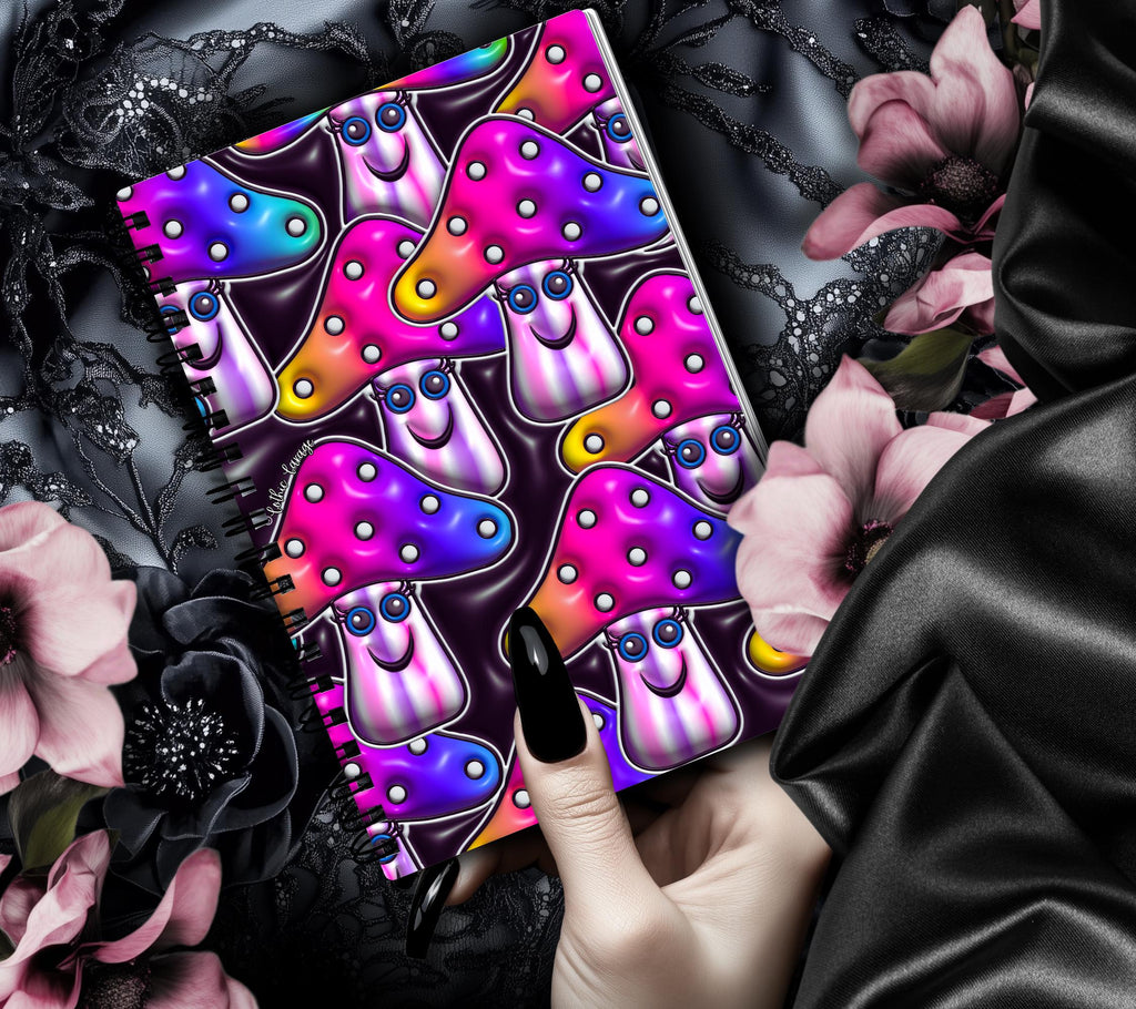 Happy Mushrooms Reusable Sticker Book, Perfect Gift to Personalize,  Kids and Adult Friendly Sticker Organizer