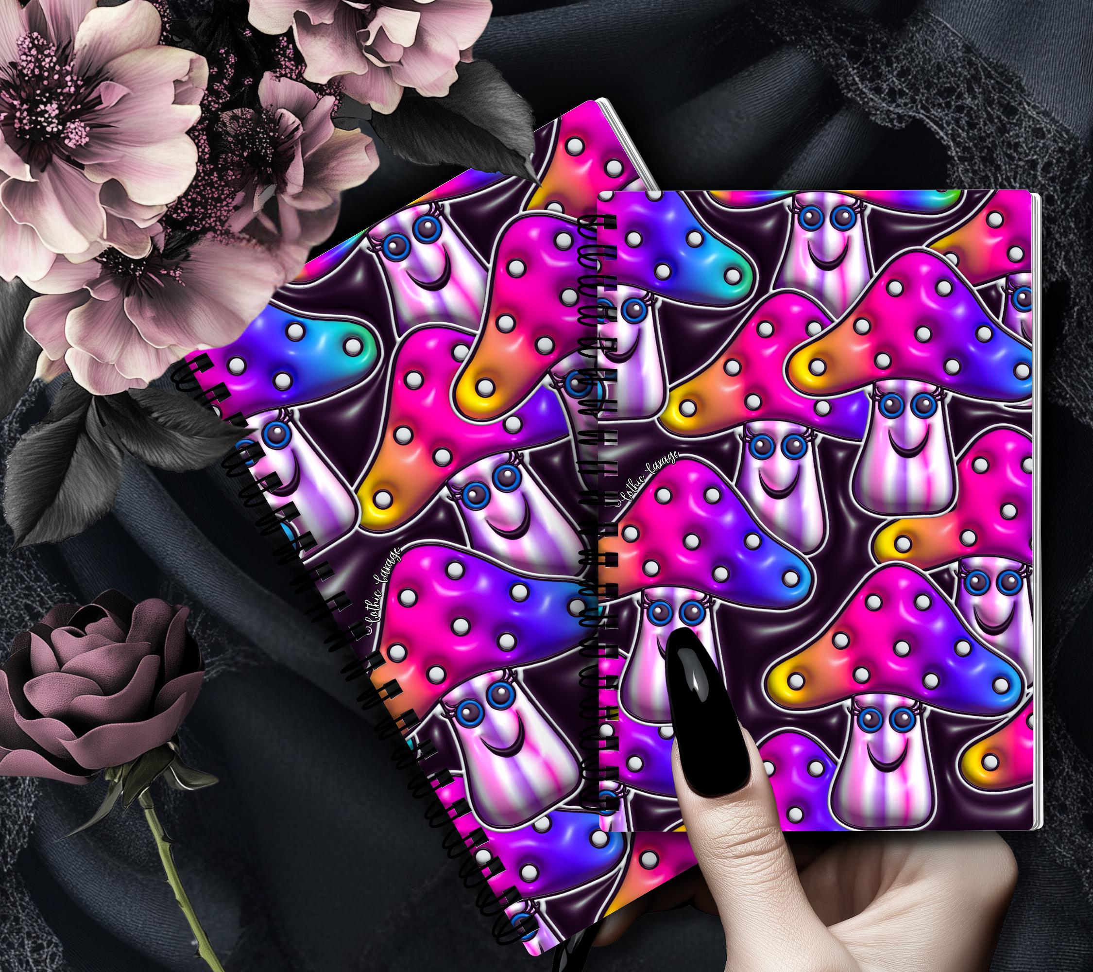 Happy Mushrooms Reusable Sticker Book, Perfect Gift to Personalize,  Kids and Adult Friendly Sticker Organizer