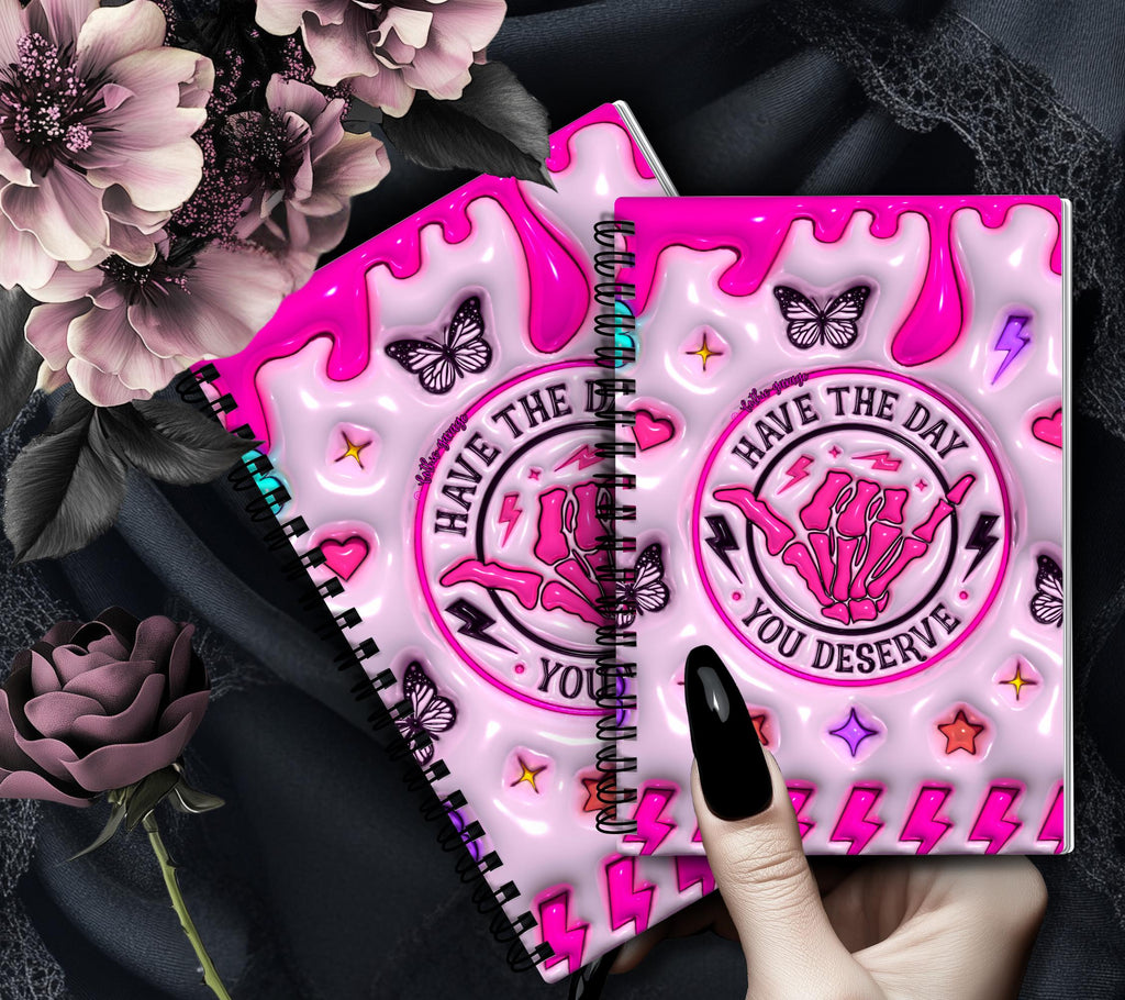 Have the Day You Deserve Reusable Sticker Book, Sarcastic Vibe Sticker Album, Perfect Gift to Personalize Sticker Collectors