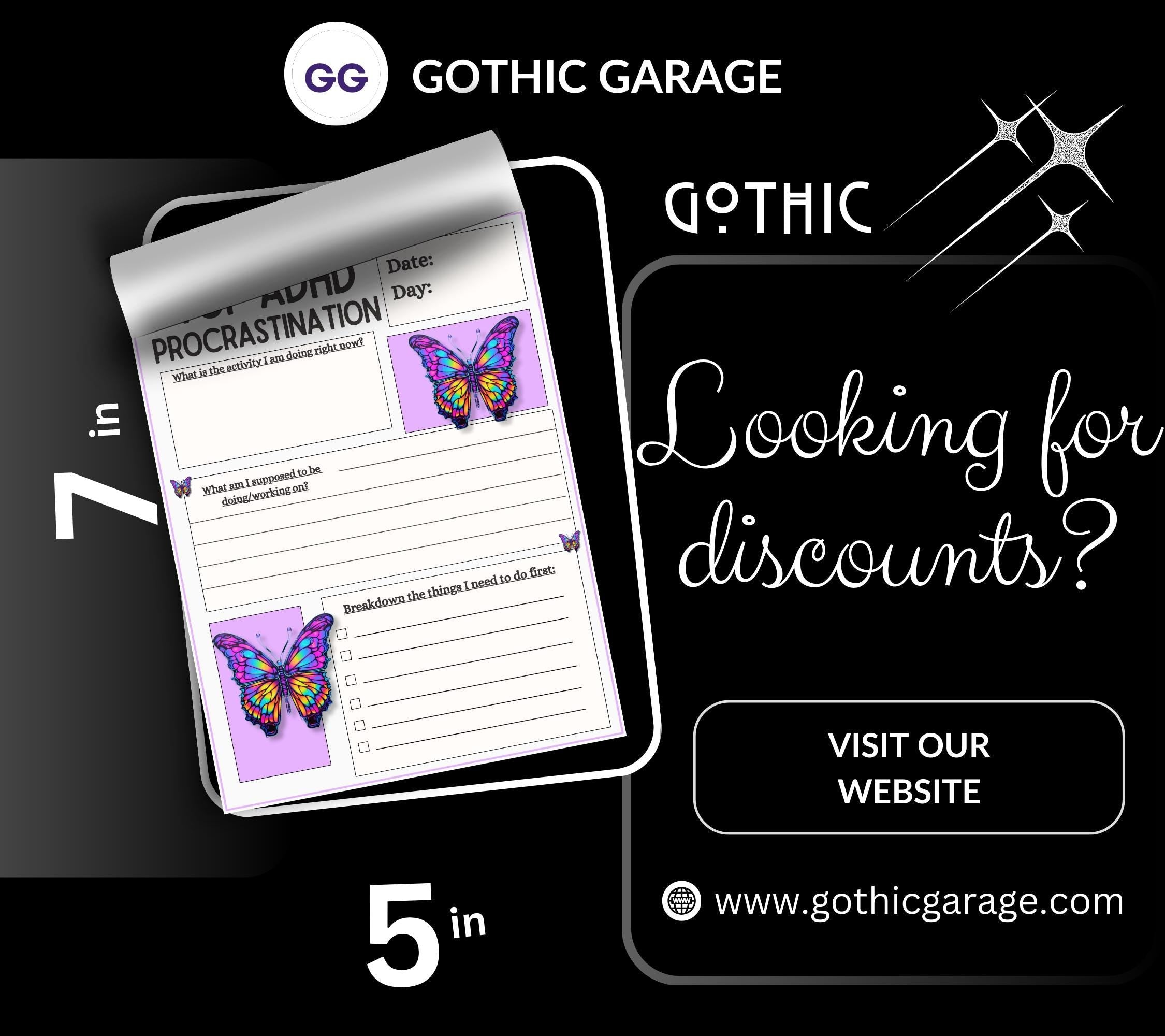 ADHD Stop Procrastinating Notepad, Perfect Gift for Adults Coping with ADHD, Coworkers and Friends