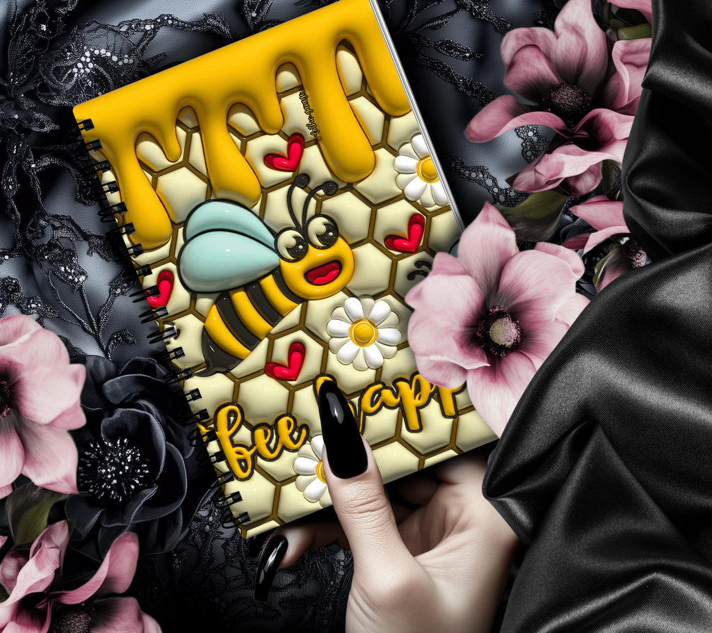 Bee Happy Honey Power Reusable Sticker Book, Perfect Gift to Personalize,  Kids and Adult Friendly Sticker Organizer